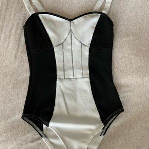Black & White Topshop Bodysuit
